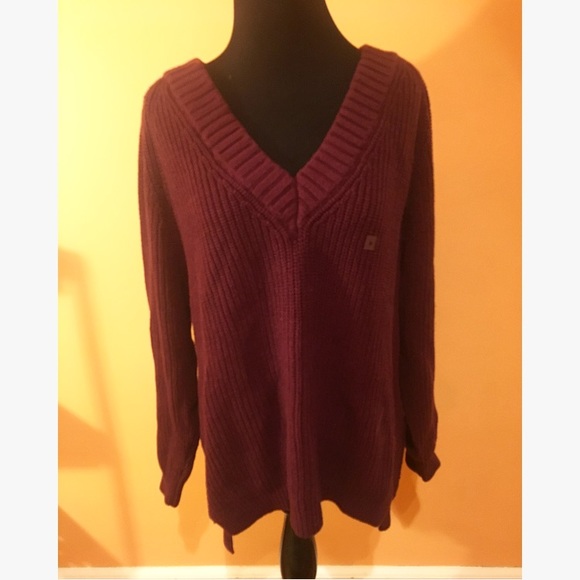 Express Sweaters - Express Burgundy Sweater Express Sweaters - Express Burgundy Sweater